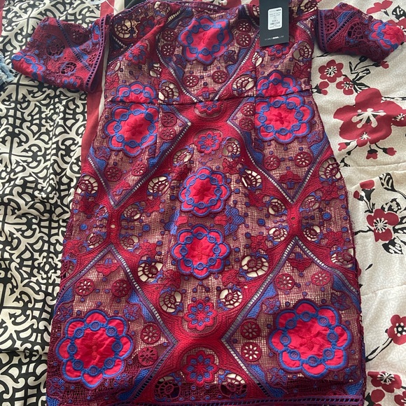 Fashio nova state of the art crochet dress size large. - Picture 3 of 6